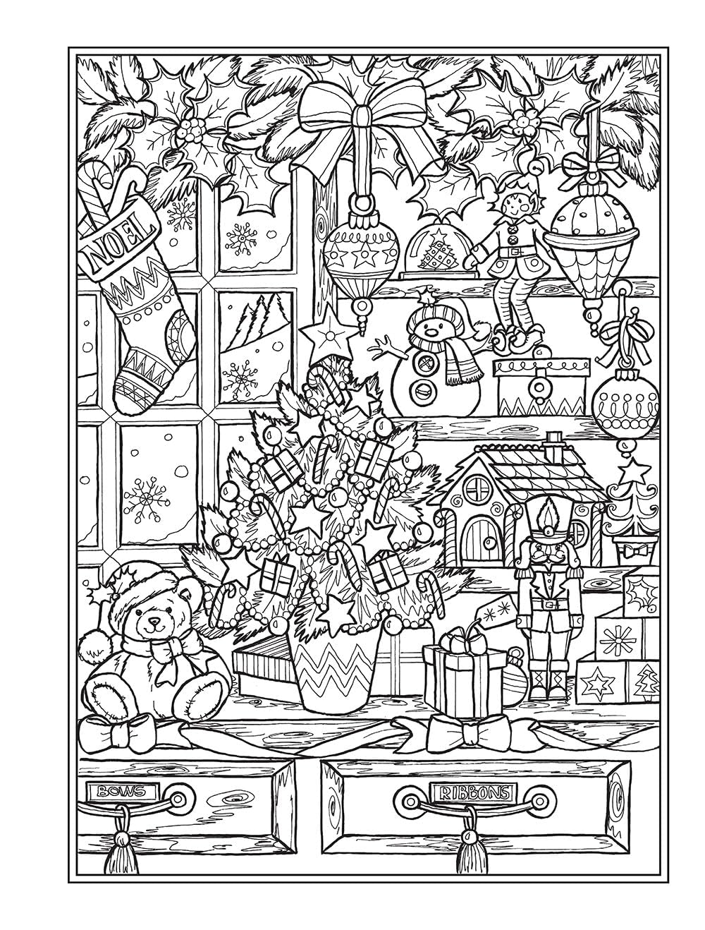 Creative Haven Enchanted Christmas Coloring Book (Adult Coloring Books: Christmas)