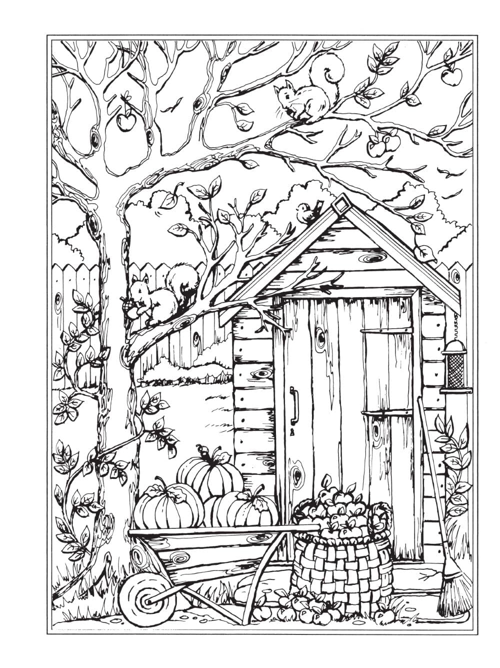 Creative Haven Autumn Scenes Coloring Book for Teens and Adults: Pumpkins, Leaves and Other Fall, Halloween, & Thanksgiving Images (Adult Coloring Books: Seasons)