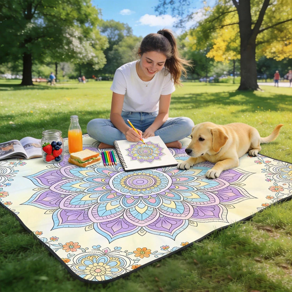 Mandala Coloring Book for Adults Spiral Bound 120GSM Thick Paper