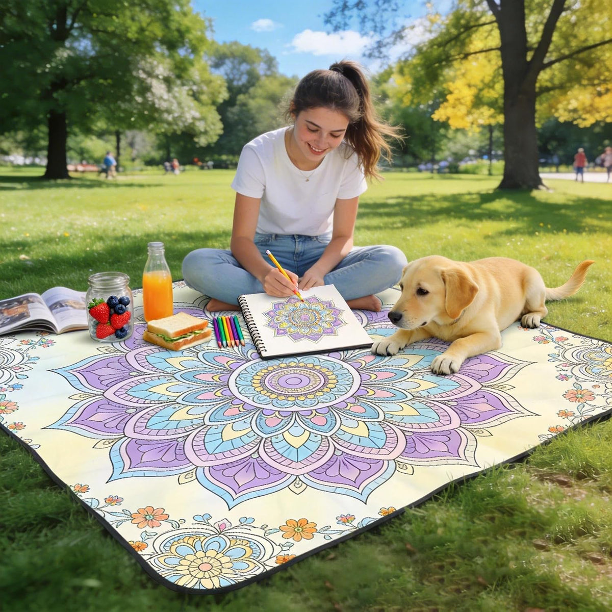 Mandala Coloring Book for Adults Spiral Bound 120GSM Thick Paper