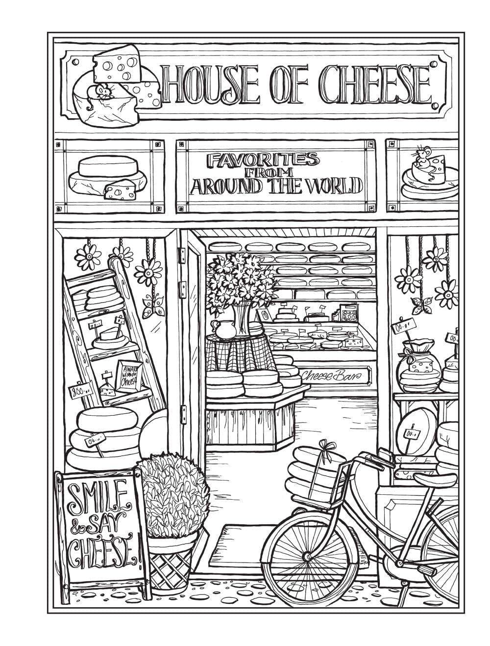 Creative Haven Main Street Coloring Book: Charming Storefronts and Cozy Town Scenes for Stress Relief and Relaxation (Adult Coloring Books: USA)