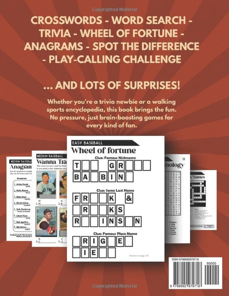 Memory Quest Sports Puzzles: Word Games, Trivia, Crosswords & Brain Boosters: Large Print Activity Book for Adults & Seniors