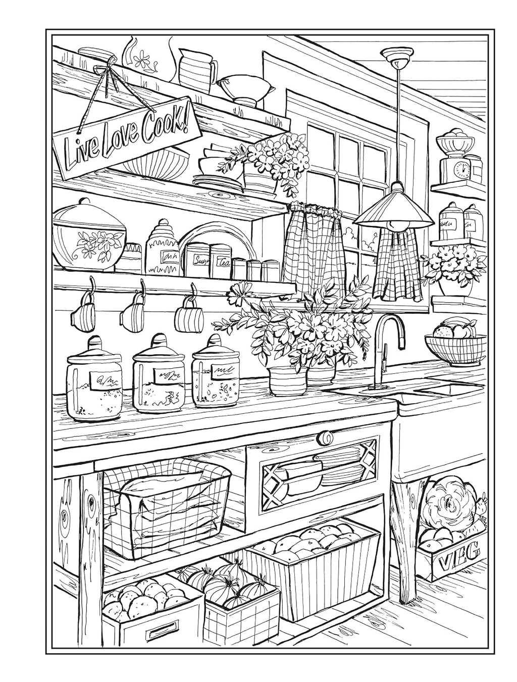 Creative Haven Country Charm Coloring Book (Adult Coloring Books: in the Country)