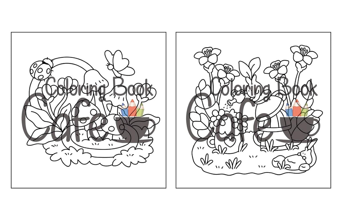 Enchanting Tiny Gardens: A Whimsical Coloring Adventure for Adults and Teens