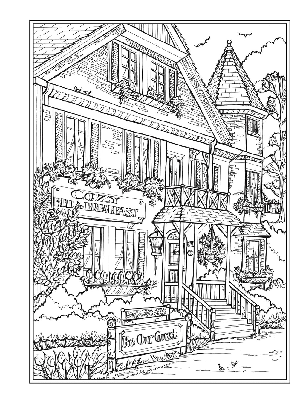 Creative Haven Main Street Coloring Book: Charming Storefronts and Cozy Town Scenes for Stress Relief and Relaxation (Adult Coloring Books: USA)