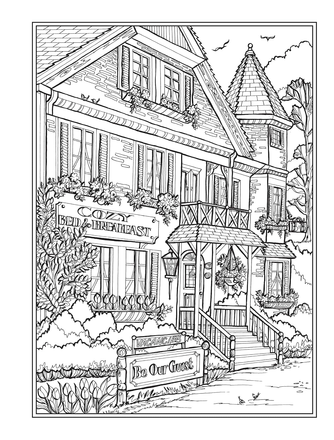 Creative Haven Main Street Coloring Book: Charming Storefronts and Cozy Town Scenes for Stress Relief and Relaxation (Adult Coloring Books: USA)