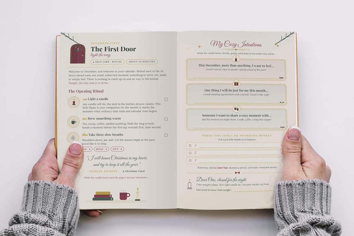 The Cozy Advent Calendar for Adults: Give the Gift of Puzzles, Coloring, Brain Teaser Games, Self-Care, and More. a 24-Day Christmas Activity Book (2026 Christmas Countdown Collection)