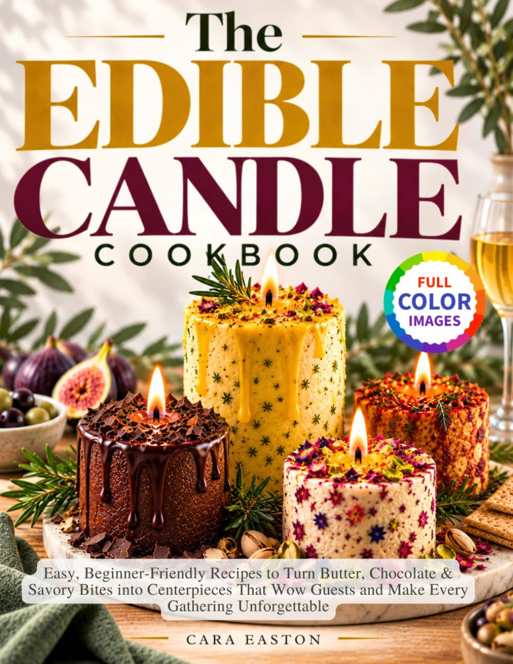 The Edible Candle Cookbook: Easy, Beginner-Friendly Recipes to Turn Butter, Chocolate & Savory Bites into Centerpieces That Wow Guests and Make Every Gathering Unforgettable