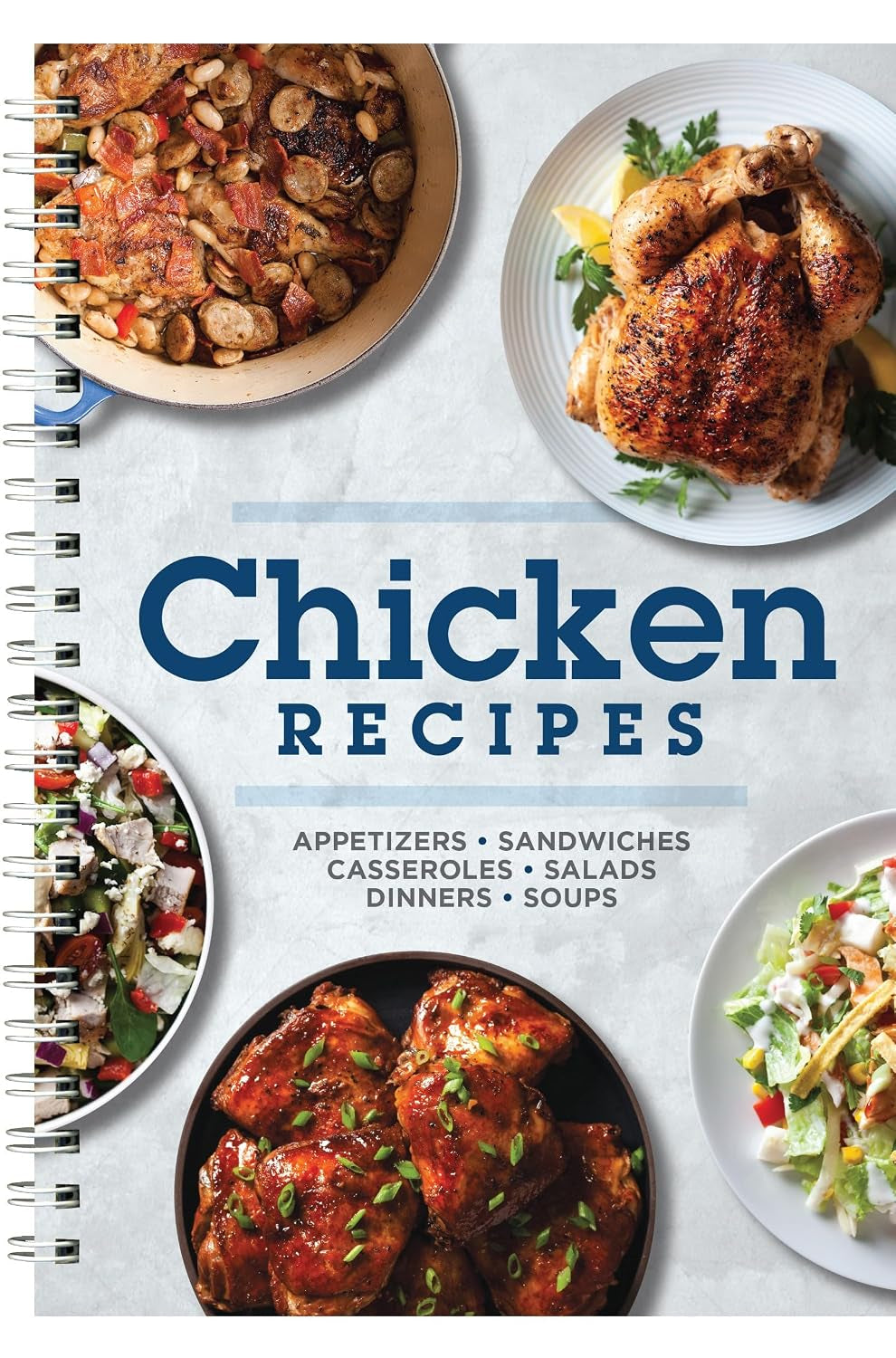 3 Cookbook Set - Baking, Appetizers, Chicken Recipes