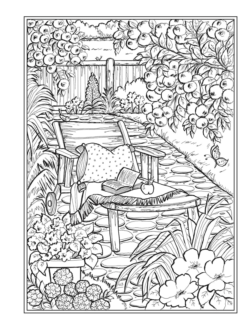 Creative Haven Country Gardens Coloring Book (Adult Coloring Books: in the Country)