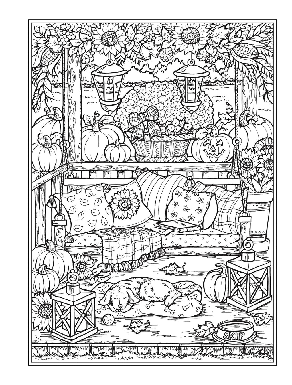 Creative Haven Autumn Harvest Coloring Book (Adult Coloring Books: Seasons)