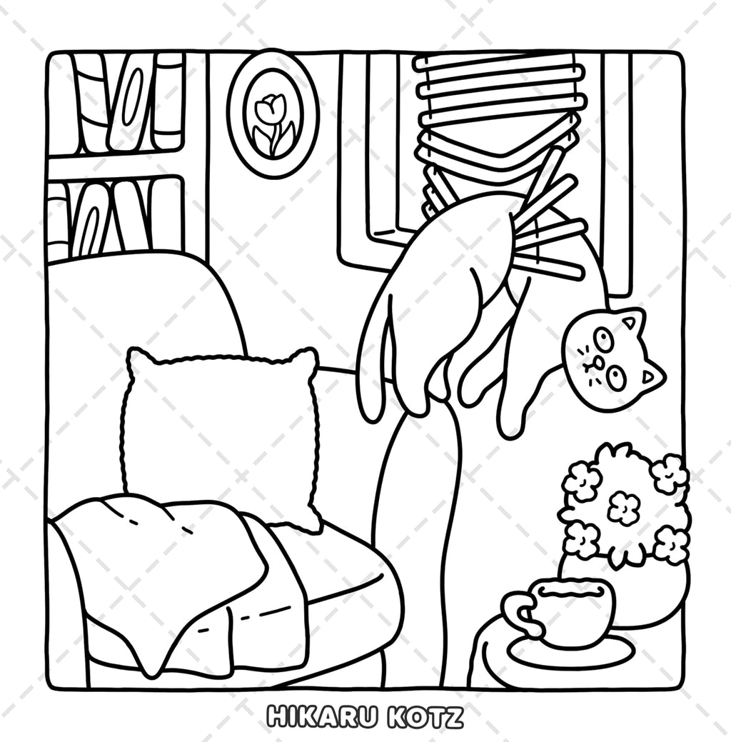 Naughty Cats: Cattitude Coloring Book for Adults and Teens (Cat & Dog Coloring Book)