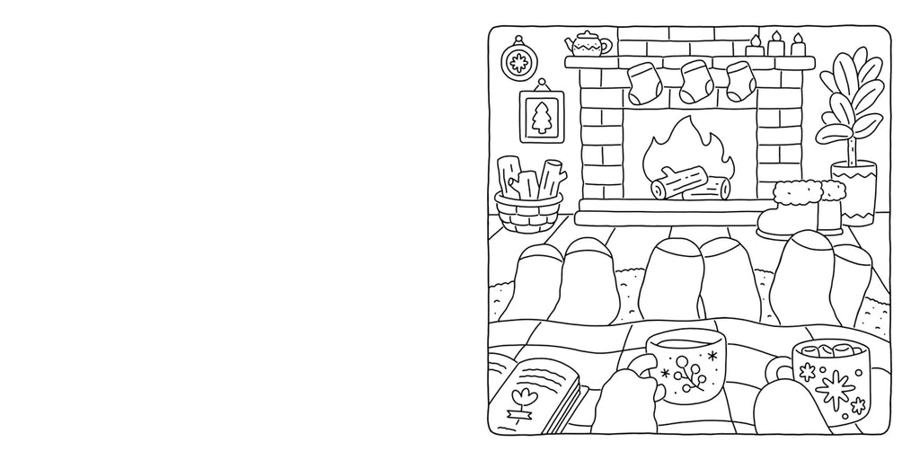 Fuzzy Hygge: Cute and Cozy Coloring Book for Adults & Teens Featuring Adorable Animals Characters for Stress Relief