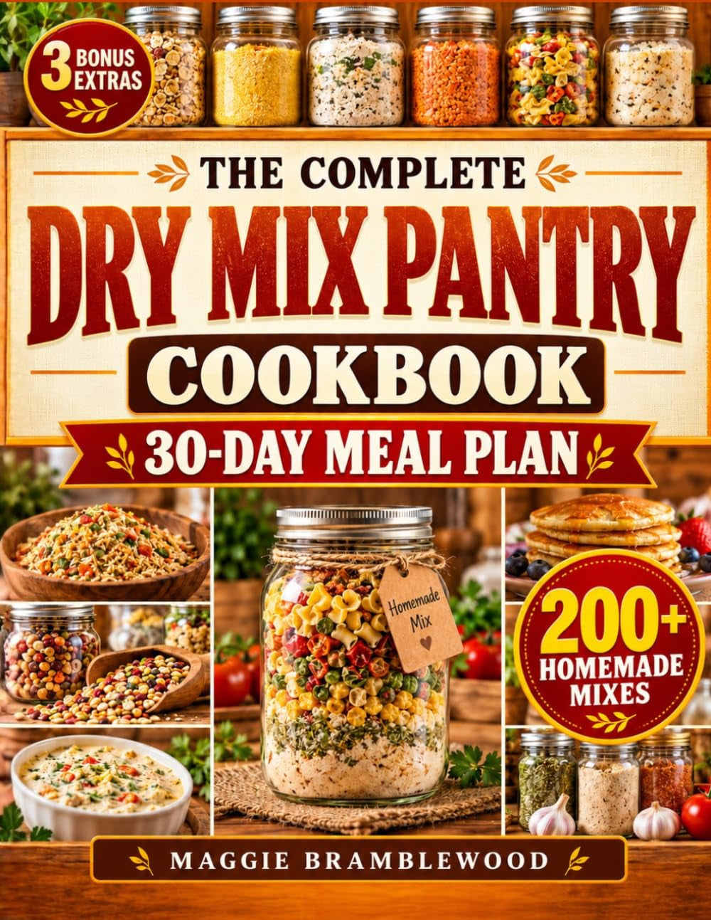 The Complete Dry Mix Pantry Cookbook: Build a Clean, Budget-Smart Pantry with 200+ Homemade Mixes, Meal Starters, and Just-Add-Water Recipes to save Money, Waste Less, and Cook Faster