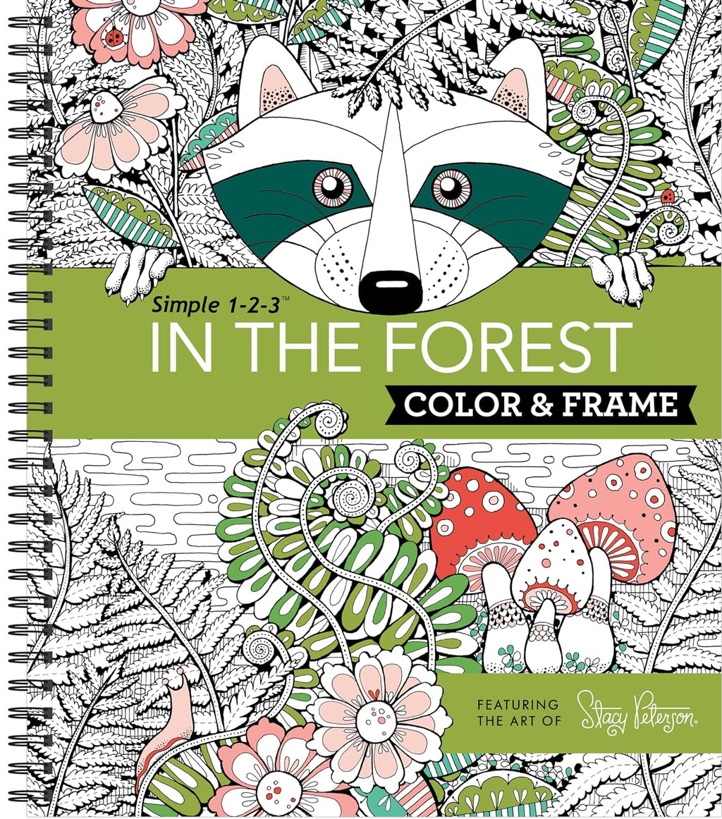 Color & Frame - in the Forest (Adult Coloring Book)