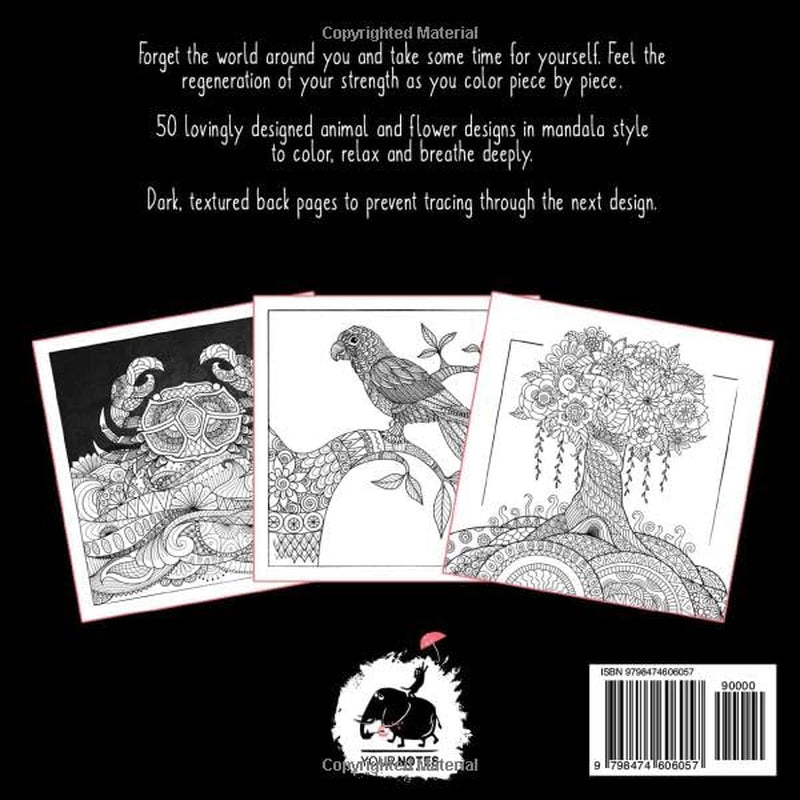 Mindfulness Coloring Book for Adults: for Mindful People | Feel the Zen with Stress Relieving Designs Animals, Mandalas, Zentangle Nature Art