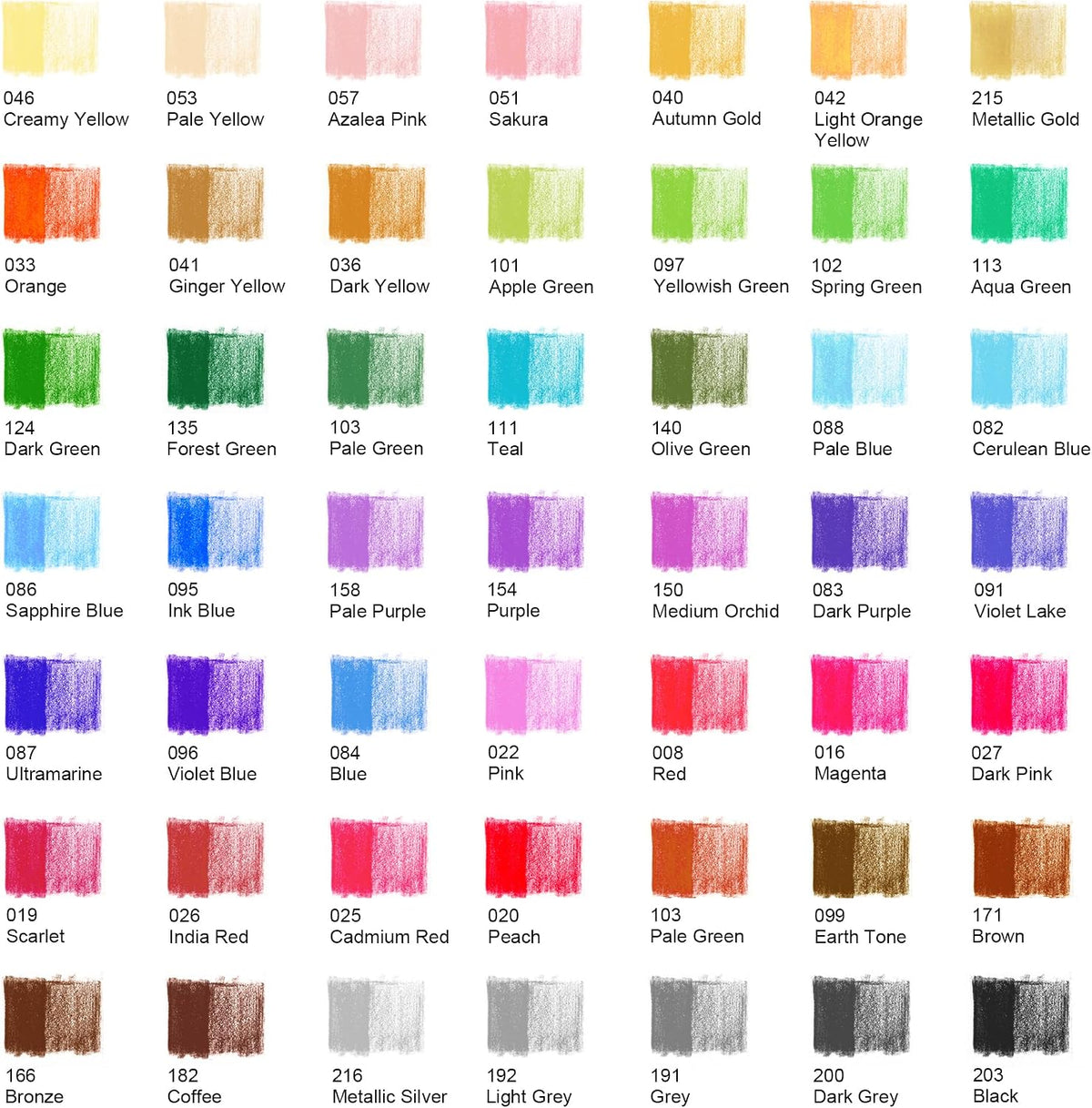 Premium Colored Pencils,Set of 50 Colors,Artists Soft Core with Vibrant Color,Ideal for Layering Blending Shading,Color Pencils for Adults Beginners Coloring Book…