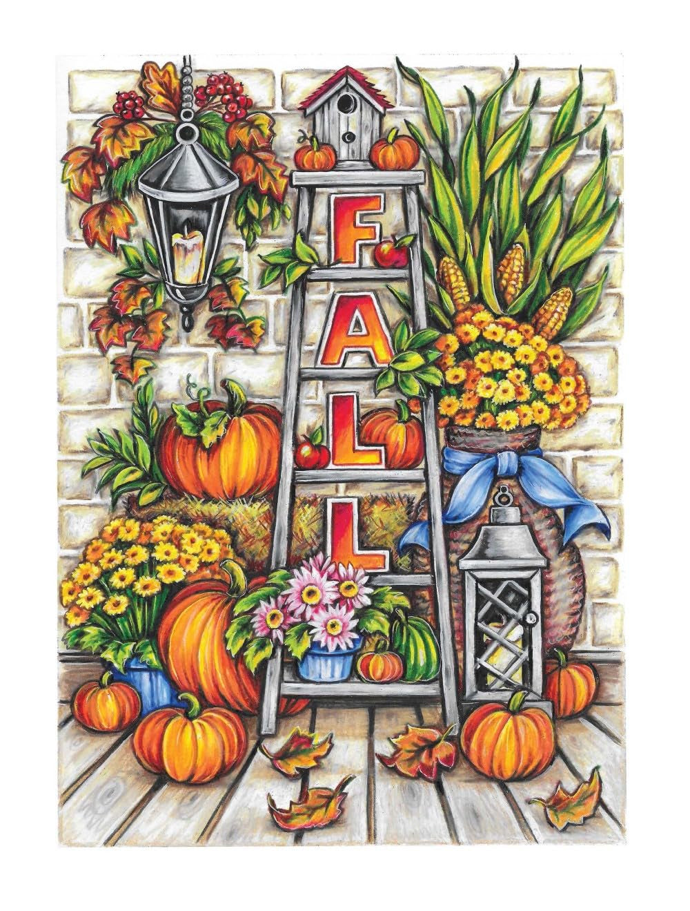 Creative Haven Autumn Charm Coloring Book (Adult Coloring Books: Seasons)