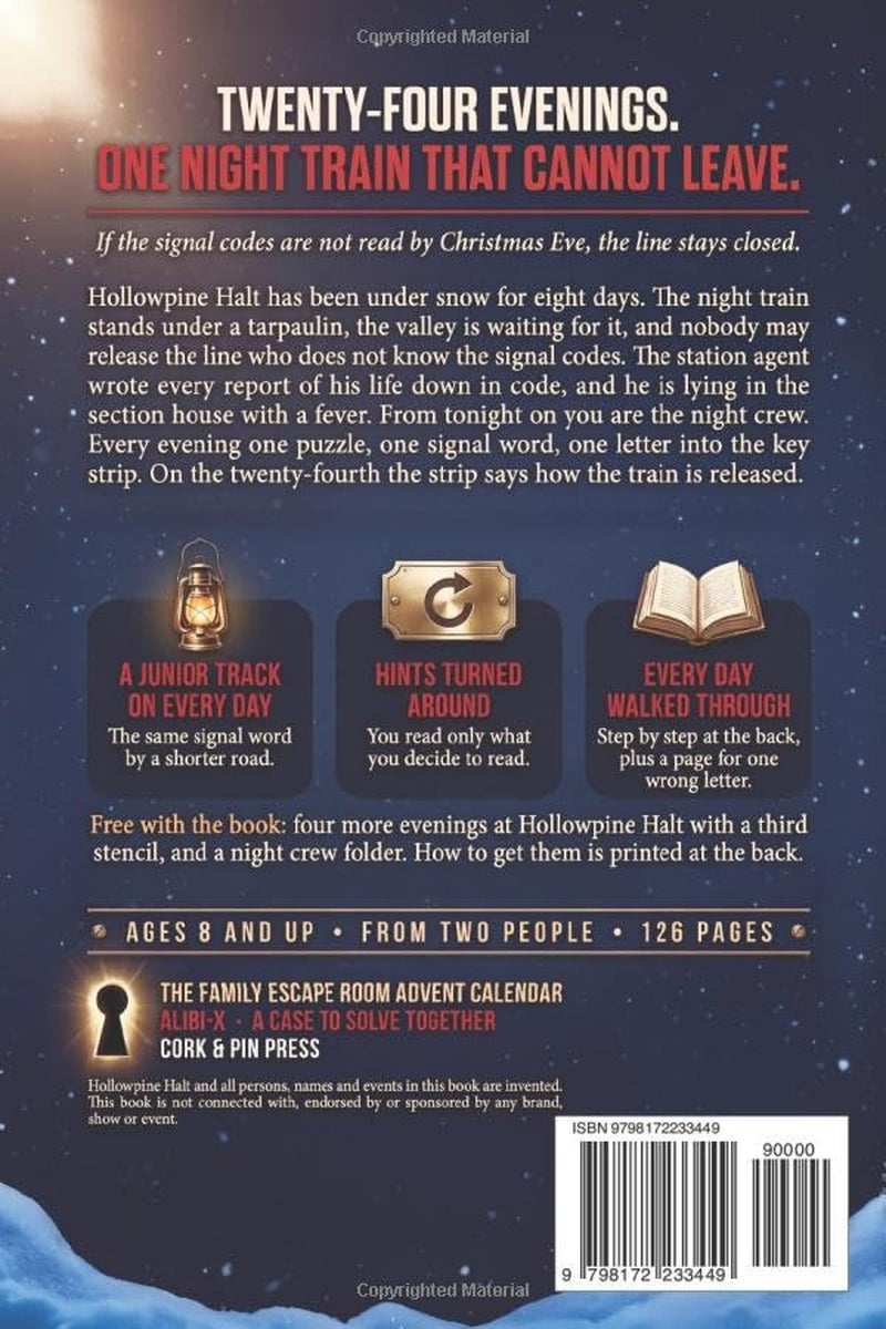 The Family Escape Room Advent Calendar: a 24-Day Puzzle Book to Christmas Eve for Adults, Kids and Teens – Crack the Codes & Free Your Family | a Holiday Season Mystery Puzzle Book for All Ages