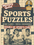 Memory Quest Sports Puzzles: Word Games, Trivia, Crosswords & Brain Boosters: Large Print Activity Book for Adults & Seniors