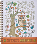 Natural Adult Coloring Book for Women with Spiral Bound, Relaxation Gifts