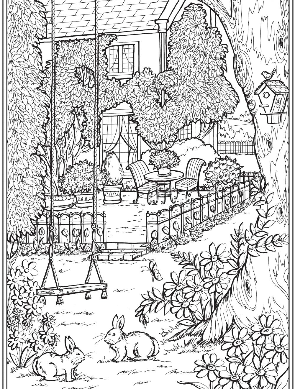 Creative Haven Country Gardens Coloring Book (Adult Coloring Books: in the Country)