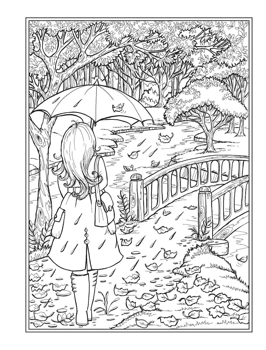 Creative Haven Autumn Charm Coloring Book (Adult Coloring Books: Seasons)