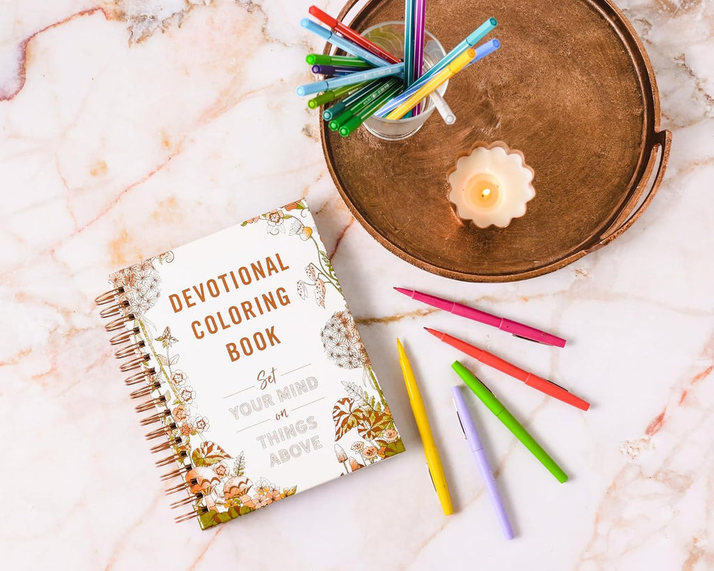 Set Your Mind on Things Above: Devotional Adult Coloring Book (75 Daily Devotions and Coloring Pages to Steady Your Soul) – the Perfect Gift for Christian Women (Faith Inspired Creativity)