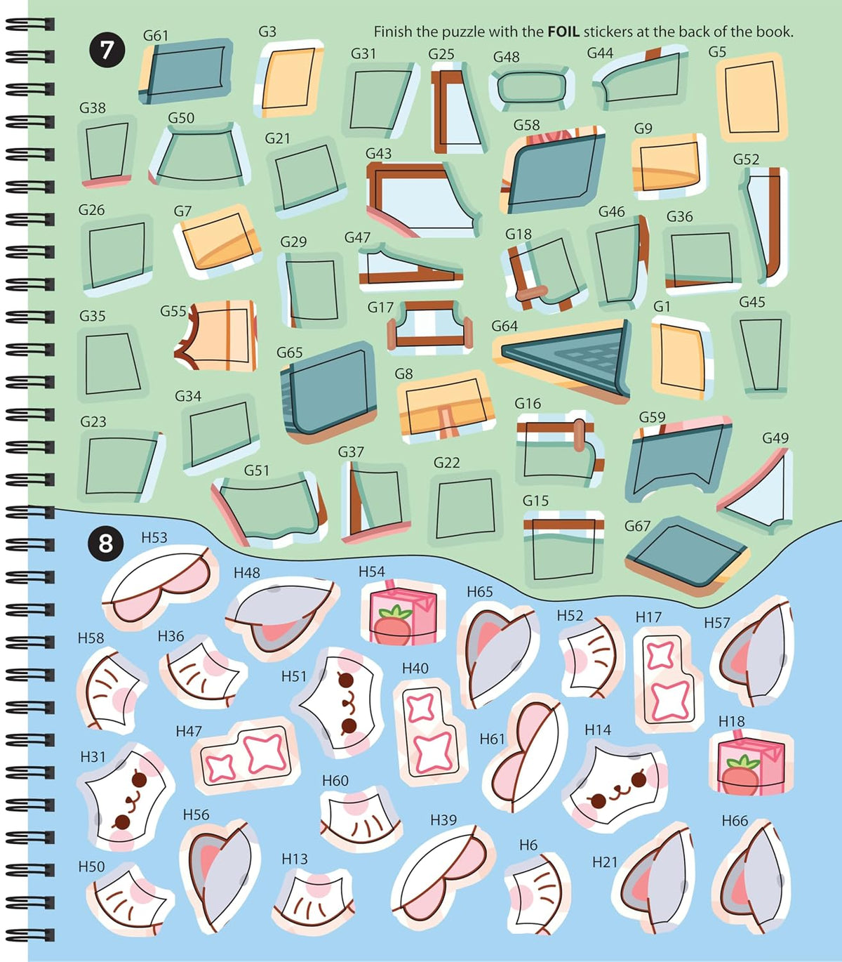 Brain Games - Sticker by Number: Cozy Cats: Includes a Foil Sticker Sheet to Complete Each Image!