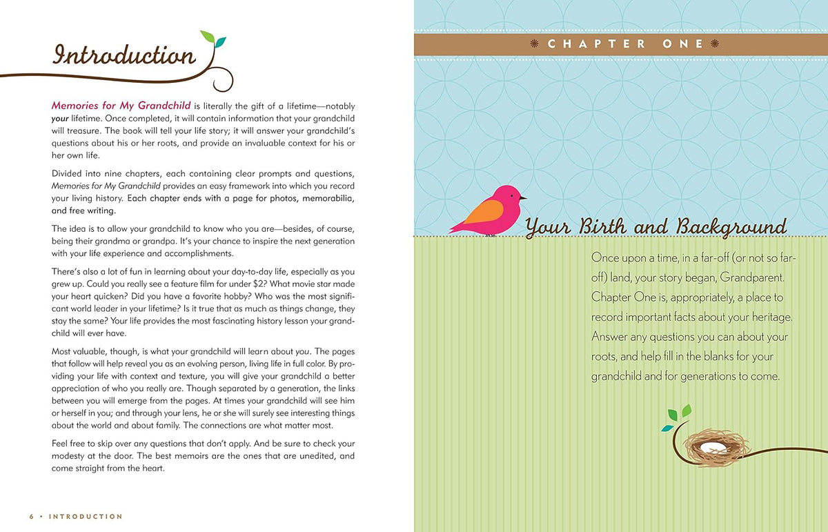 Memories for My Grandchild: a Keepsake to Remember (Grandparent'S Memory Book)