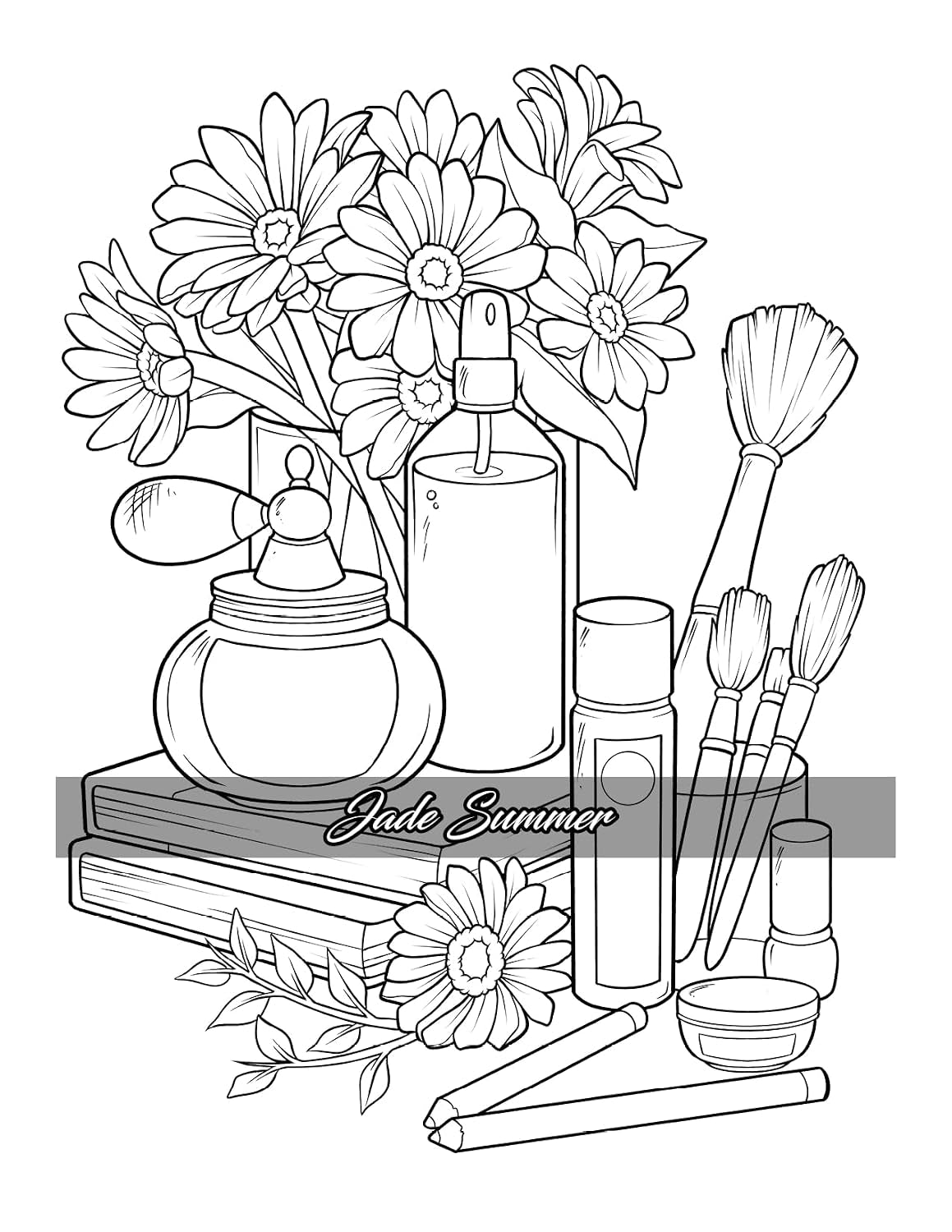 Stress Relief: Adult Coloring Book with Animals, Flowers, Fantasy, and More for Mindfulness and Relaxation
