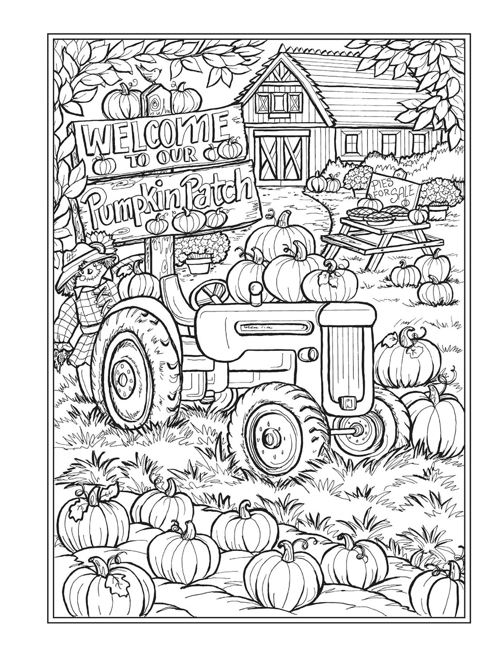 Creative Haven Autumn Harvest Coloring Book (Adult Coloring Books: Seasons)