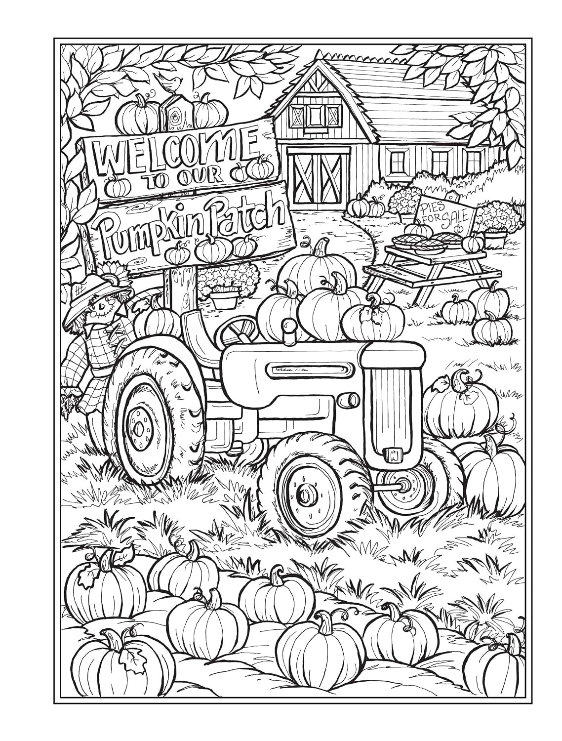 Creative Haven Autumn Harvest Coloring Book (Adult Coloring Books: Seasons)