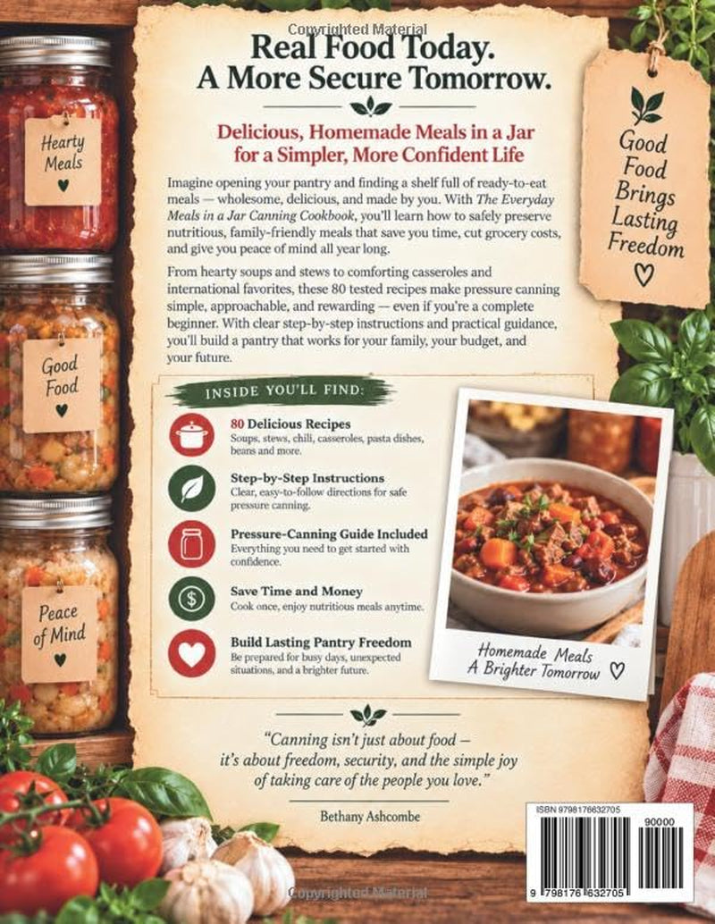 The Everyday Meals in a Jar Canning Cookbook: Easy Homemade Meals to save Money, Cook Less and Build Lasting Pantry Freedom | Beginner-Friendly ... (The Everyday Pantry Freedom Collection)