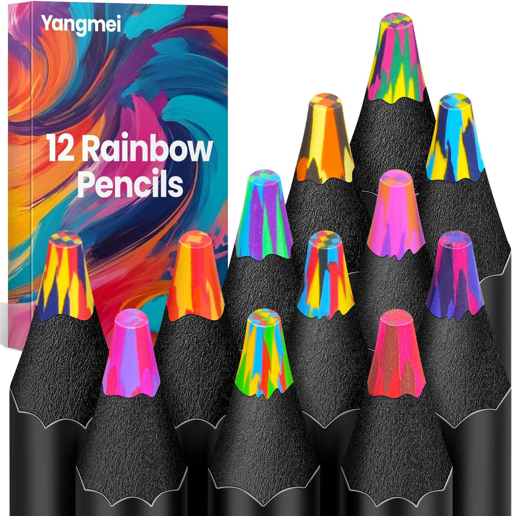 Stocking Stuffers, Art Supplies, 12 Rainbow Colored Pencils