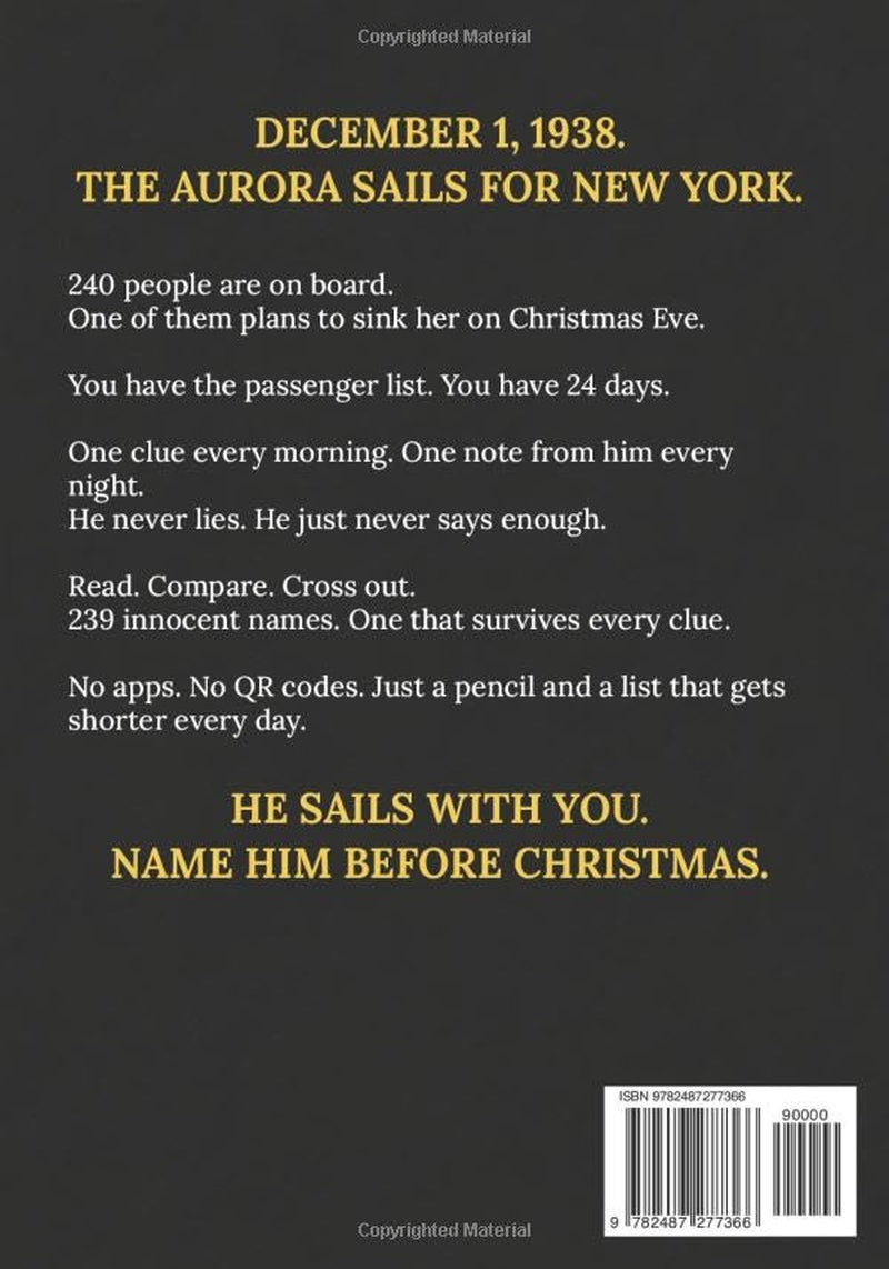 One Clue a Day Advent Calendar: a Murder Mystery Puzzle Book for Adults with One Culprit to Find by Elimination