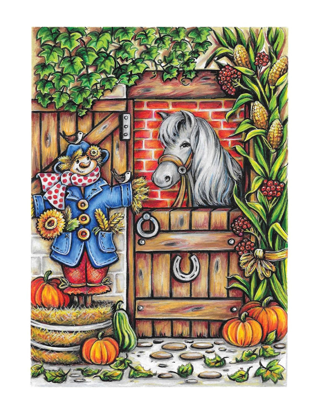 Creative Haven Autumn Charm Coloring Book (Adult Coloring Books: Seasons)