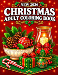 Christmas Adult Coloring Book: Featuring 50 Simple Winter and Christmas-Themed Designs for Stress Relief and Relaxation