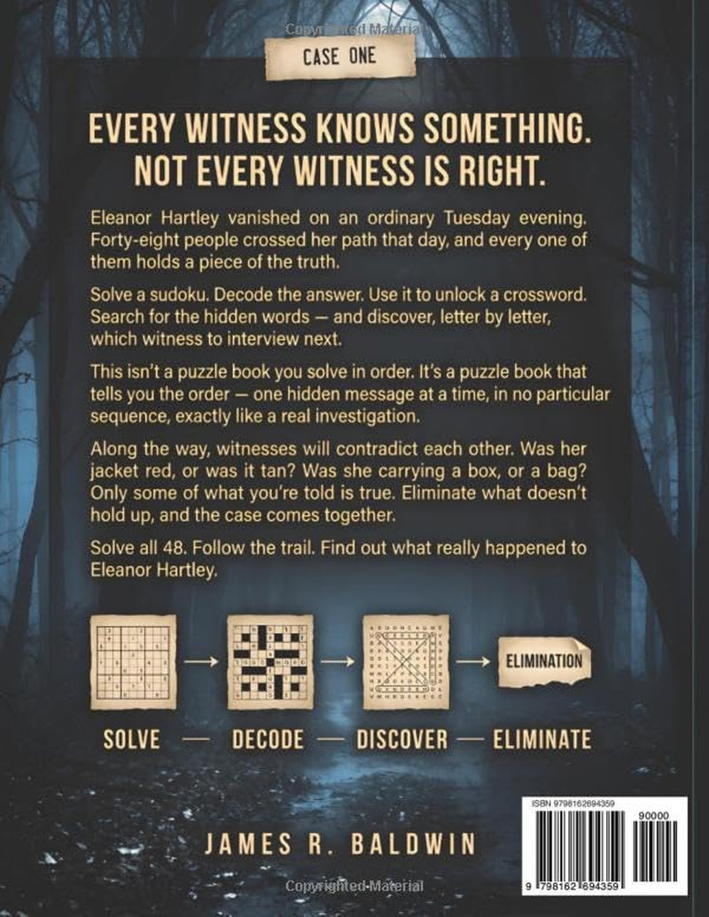 The Puzzle Master’S Casebook: an Elimination Mystery Puzzle Book for Adults — 816 Clues Hidden in 145 Chained Sudoku, Crossword & Word Search Puzzles. ... (Chained Sudoku/Crossword/Word Search))
