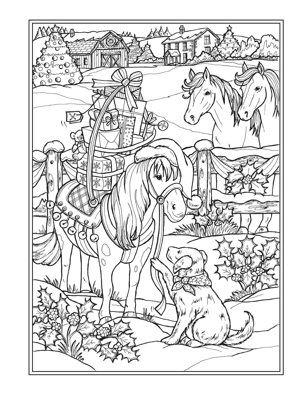 Creative Haven Enchanted Christmas Coloring Book (Adult Coloring Books: Christmas)