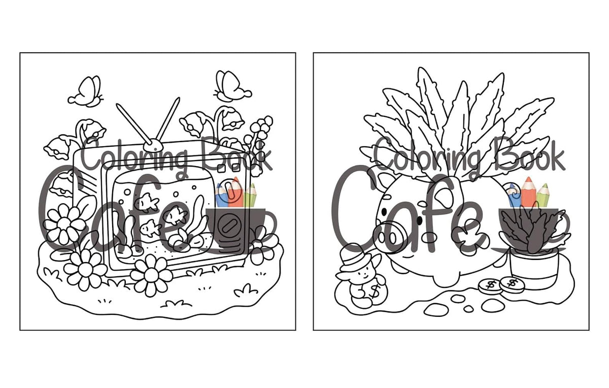 Enchanting Tiny Gardens: A Whimsical Coloring Adventure for Adults and Teens