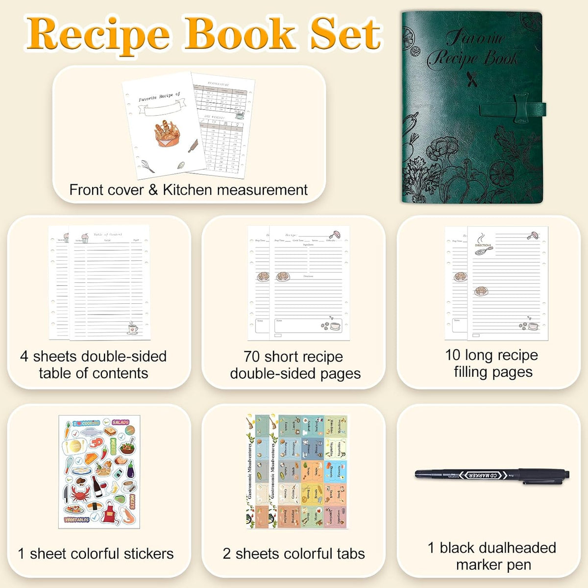 Blank Recipe Book to Write in Your Own Recipes