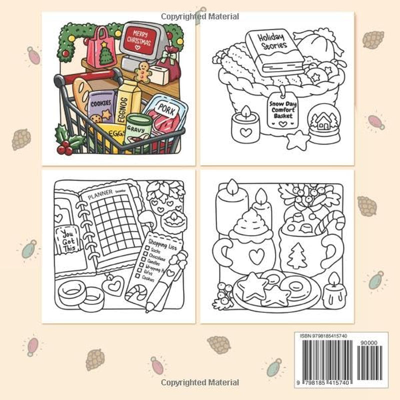Cozy Girl Holidays: Christmas Inspired Coloring Book for Adults & Teens, with Easy Hygge Illustrations (Cozy Girl Series)