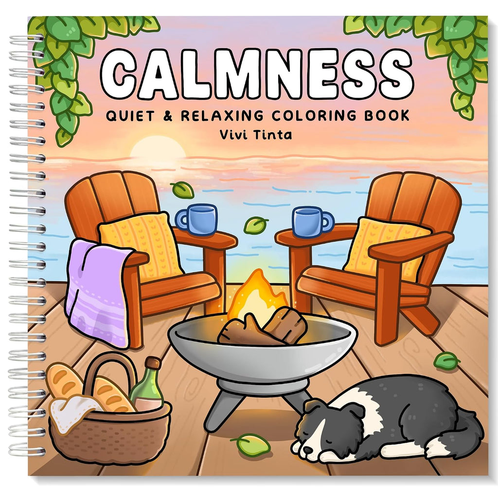 Calmness: Quiet and Relaxing Coloring Book for Adults & Teens