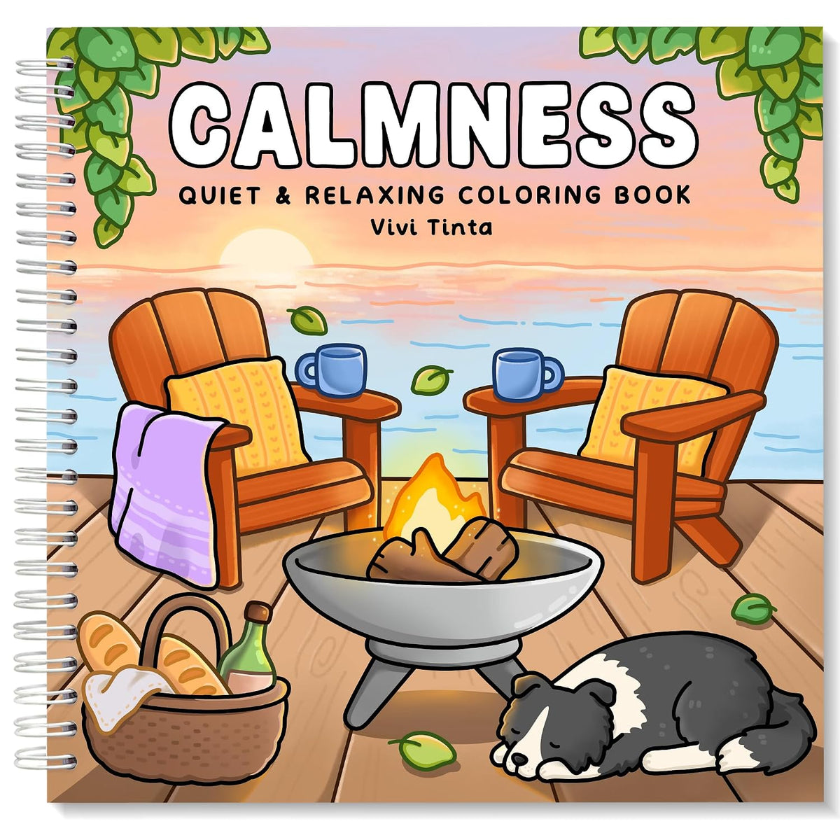 Calmness: Quiet and Relaxing Coloring Book for Adults & Teens