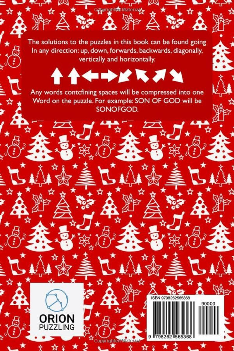 Christmas Word Search for Adults Large Print: 2400+ Words, Winter Themed Word Find Puzzles for Seniors, Fun Holiday Activity Book with Solutions