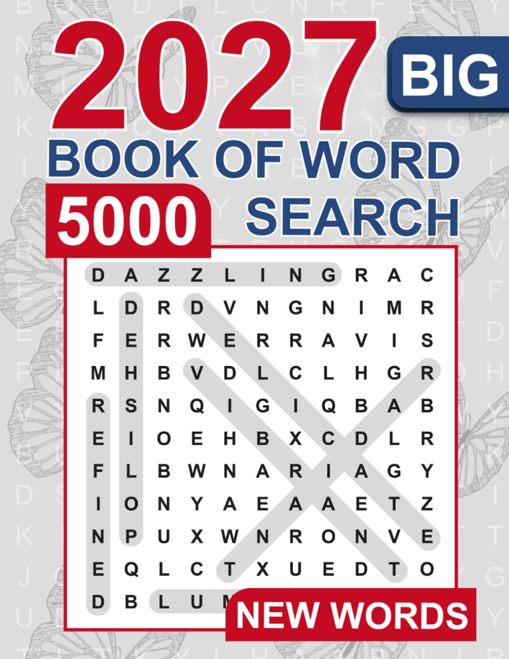 Big Book of Word Search – 5000 New Words: Relaxing Word Search Puzzle Book for Adults and Seniors | Large Print and anti Eye Strain | Giant and Fun Word Find for Adults