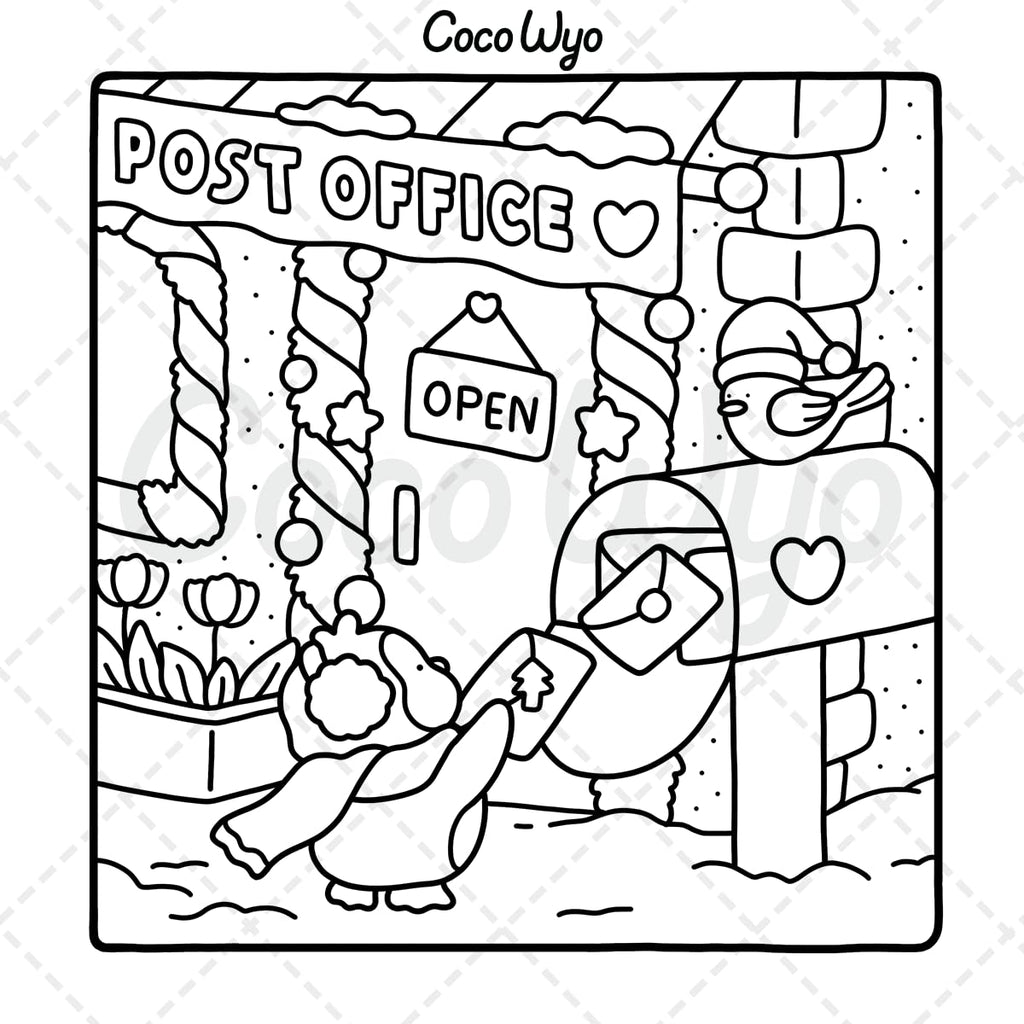 Comfy Days: Coloring Book for Adults and Teens Featuring Super Cute Animal Characters in Cozy Hygge Moments for Relaxation (Cozy Spaces Coloring)