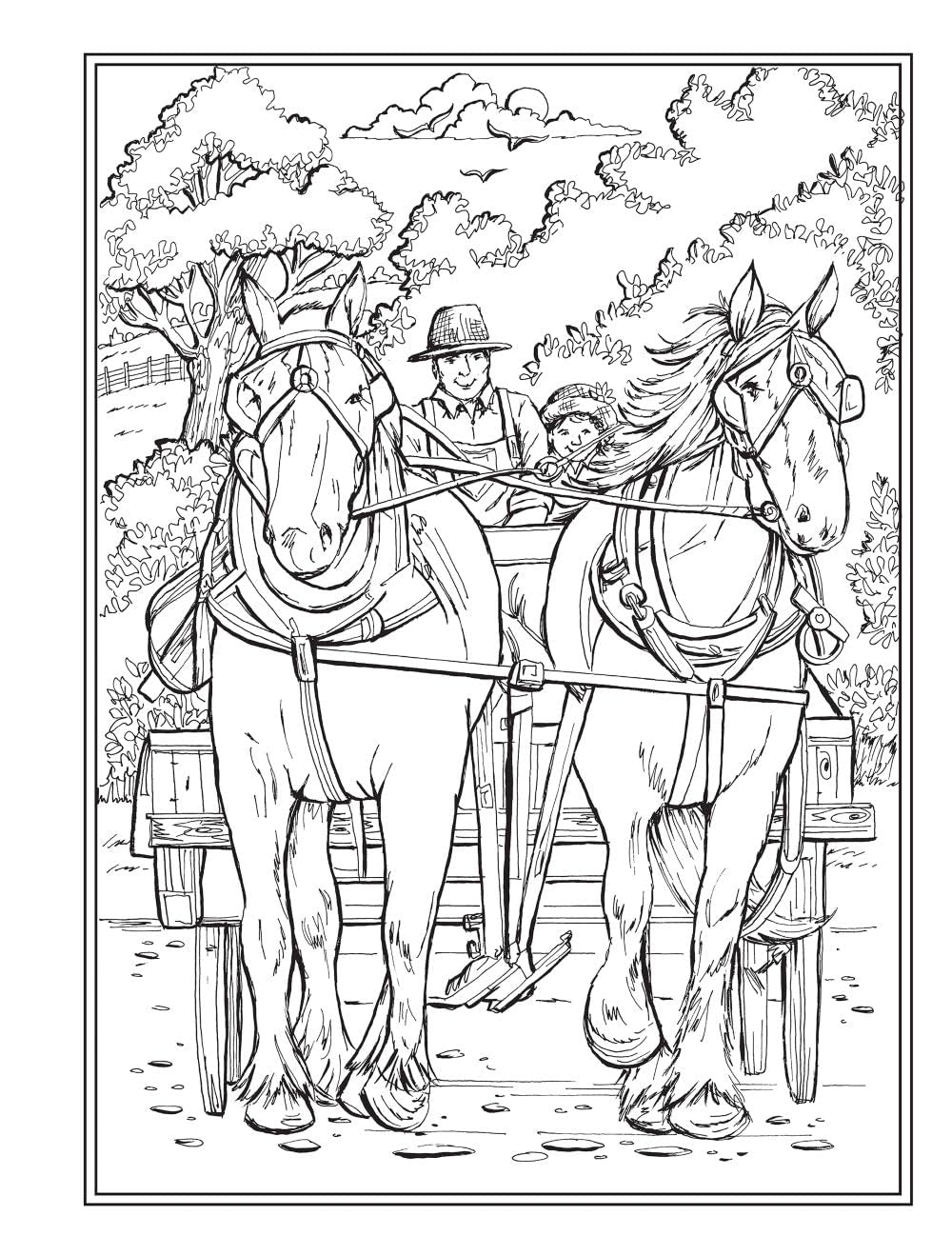 Creative Haven Country Charm Coloring Book (Adult Coloring Books: in the Country)