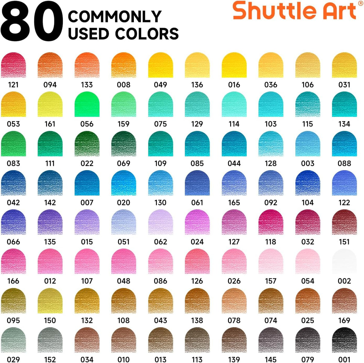 80 Colored Pencils, Colored Pencils for Adult Coloring, Soft Core Color Pencil, Drawing Supplies for Adults Kids Artists Beginners Drawing Coloring Sketching